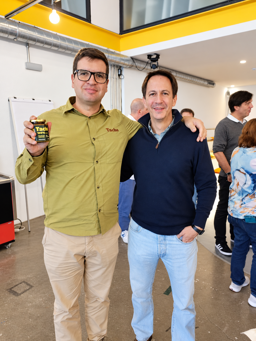 Alejandro Peñas con Josep Casas